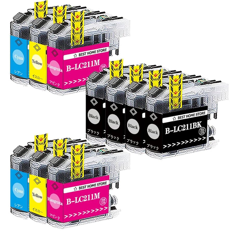 ブラザー純正インク　LC211-4PK　2個セット Amazon.co.jp: ブラザー工業(Brother Industries)【ブラザー純正